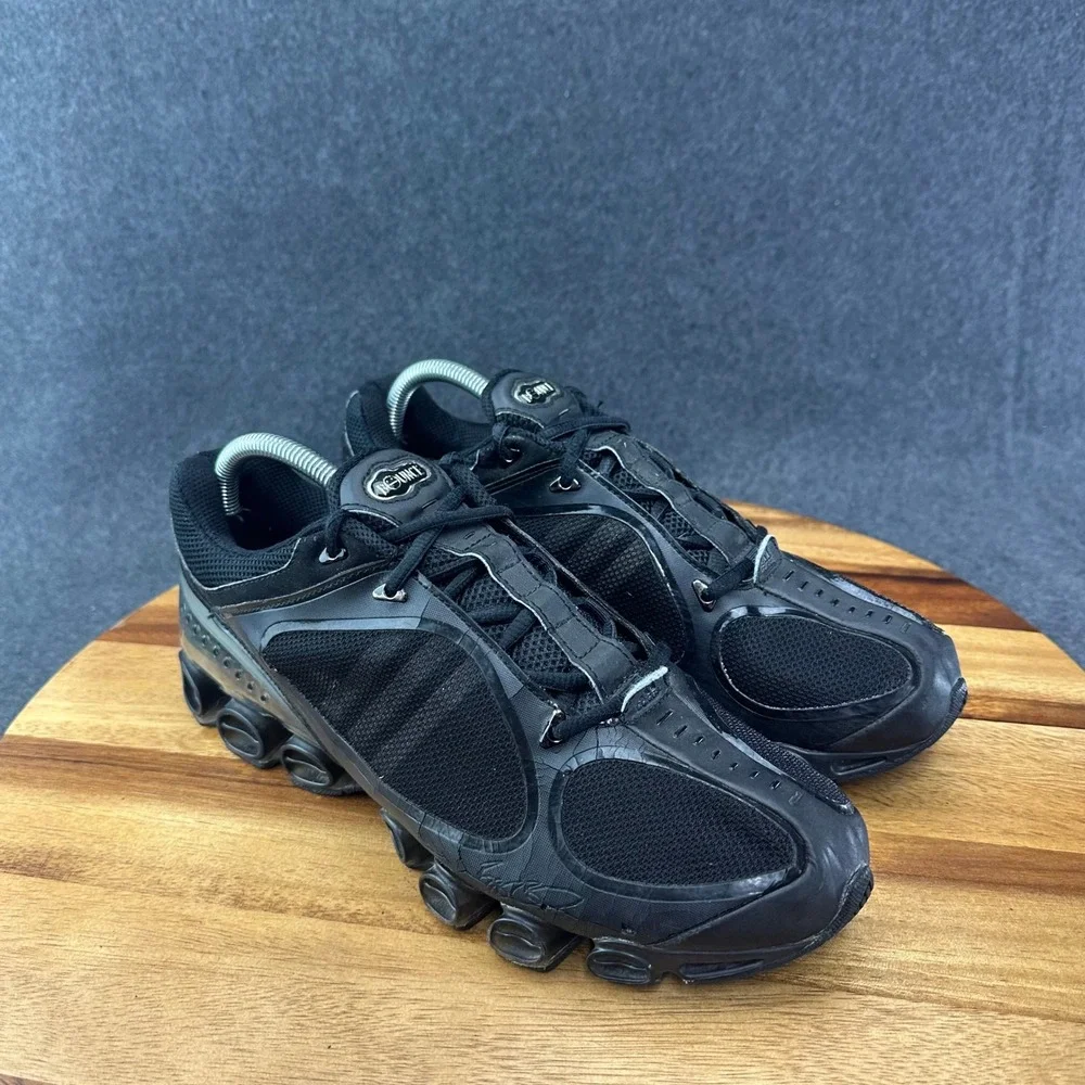 Adidas Mens Megaride 2008 Triple Black Sneakers Sz 9 143958 Y2K